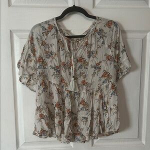 Floral Print Women's Top